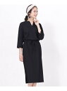 【SALE/10%OFF】nano・universe キーネックカットリブドロストワンピース ナノユニバ