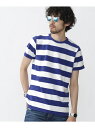 【SALE/50%OFF】//パイルボーダーTシャツ ナノユニバース カットソー【RBA_S】【RBA_E】