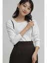 N. Natural Beauty Basic リブカットソー エヌ ナチュラルビューティーベーシック* カットソー カットソーその他 ホワイト ブラック ブラウン【送料無料】