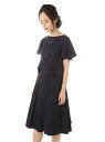 【SALE/30%OFF】NATURAL BEAUTY BASIC ダブルクロスストライプセットアップワンピース ナチュラルビューティベーシック ワンピース【RBA_S】【RBA_E】【送料無料】