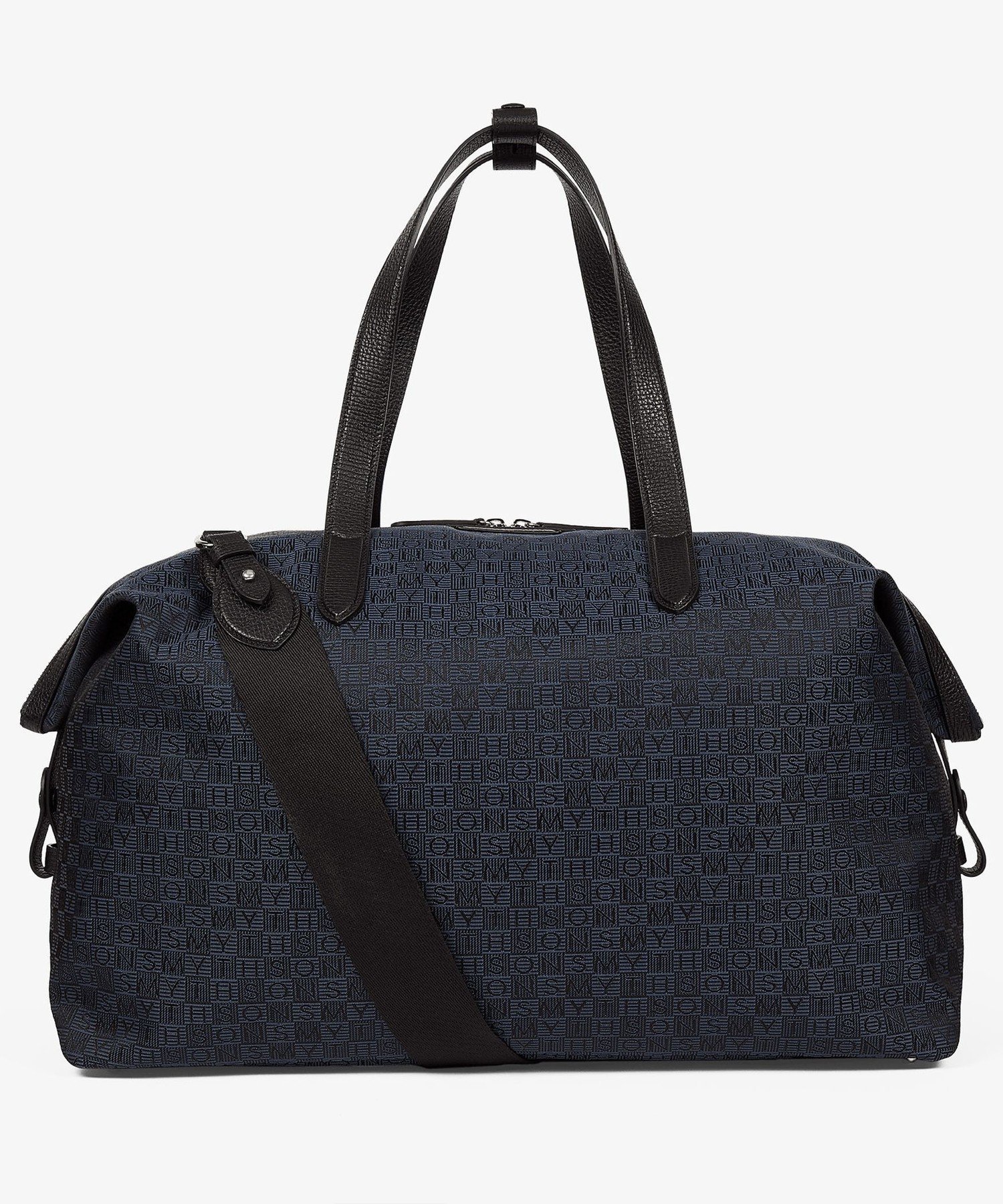 SMYTHSON Stamp Travel Bag スマイソン バッグ ボストンバッグ ネイビー【送料無料】