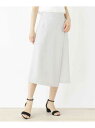 【SALE/60%OFF】index 【洗える・42(LL)WEB限定サイズ】ストレッチラップデザインナロースカート インデックス スカート スカートその他 ベージュ ピンク ネイビー