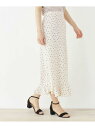 【SALE/60%OFF】index 【洗える・42(LL)WEB限定サイズ】プチフラワー柄裾フリルスカート インデックス スカート ロングスカート ホワイト ブラック ピンク