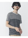 【SALE/30%OFF】nano・universe //リヨセル混パネルボーダーTシャツ ナノユニバース カットソー【RBA_S】【RBA_E】