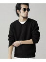 【SALE/60%OFF】畦Vネックニット ナノユニバース ニット【RBA_S】【RBA_E】