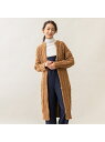 【SALE/30%OFF】Rouge vif la cle TICCA ケーブルガウンカーディガン ルージュ・ヴィフ ラクレ ニット カーディガン ブラウン【送料無料】