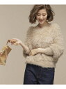 【SALE/10%OFF】フェザーニットプルオーバー ナノユニバース ニット【RBA_S】【RBA_E】【先行予約】*【送料無料】