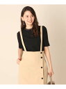 【SALE/20%OFF】anatelier/Bon mercerie 【手洗い可】クラシカルレース衿五分袖ニット アナトリエ ニット ニットその他 ブラック ブラウン【送料無料】