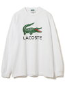 BEAMS MEN LACOSTE × BEAMS / 別注 ビッグワニ Tシャツ ビームス メン カットソー【先行予約】*【送料無料】