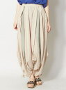 【SALE/30%OFF】チャイハネ yul ネパールコットンバイカラーサルエルパンツ チャイハネ パンツ/ジーンズ パンツその他 ベージュ ブラック イエロー ブルー