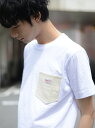 【SALE/50%OFF】coen 【女性にもオススメ】SMITH別注コーデュロイポケットTシャツ コーエン カットソー Tシャツ ホワイト ブラック ベージュ グリーン