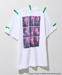 FREAK'S STORE Stranger Things 9photo Short Sleeve T-shirt <strong>フリークスストア</strong> トップス カットソー・Tシャツ ホワイト グレー【送料無料】