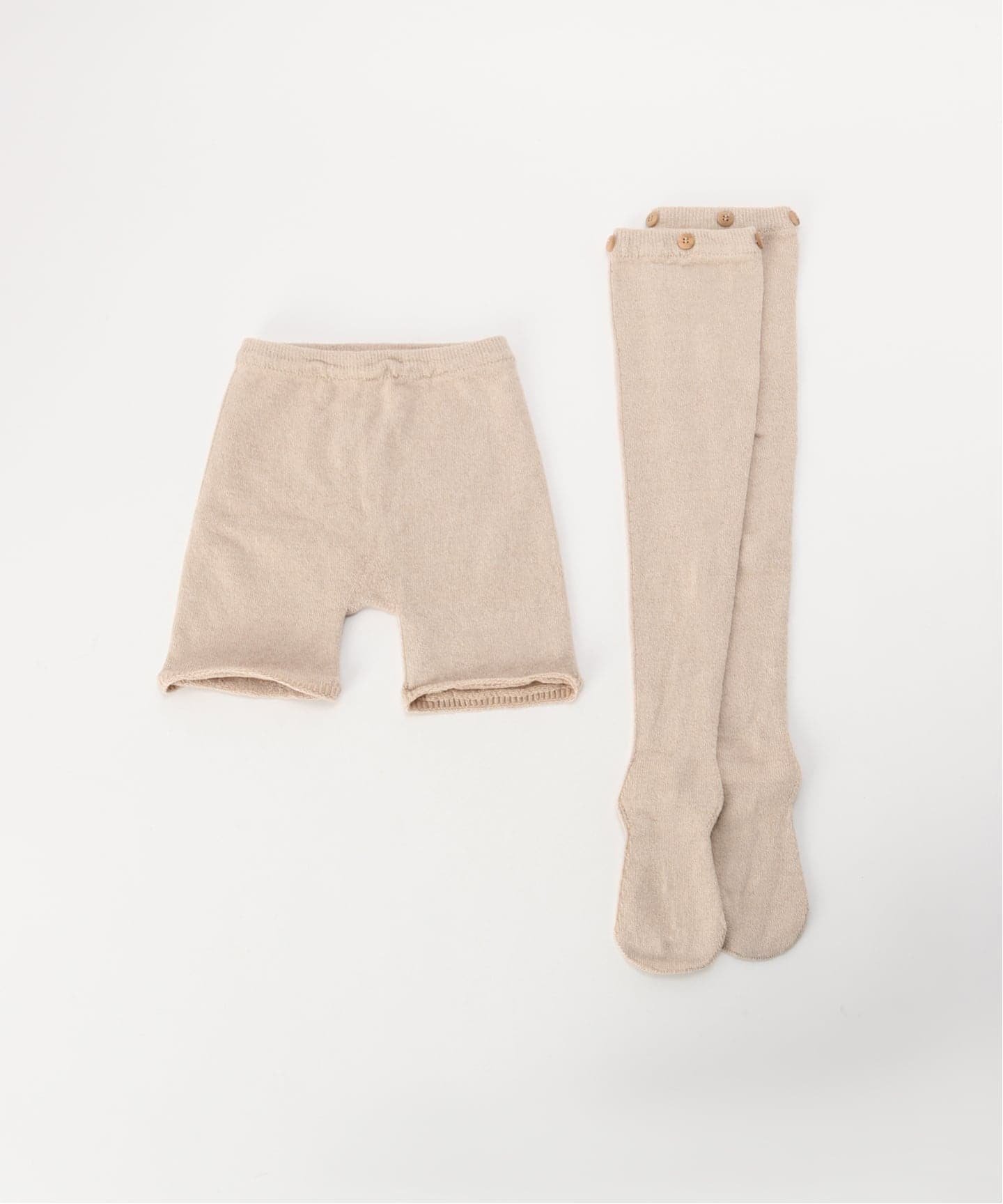 EDIT.FOR LULU 【BASERANGE/ベースレンジ】PRE BUTTON TIGHTS エディット フォー ルル 靴下・レッグウェア 靴下 ベージュ【送料無料】