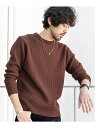 【SALE/10%OFF】ラーベン編みクルーネックニット ナノユニバース ニット【RBA_S】【R