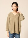 【SALE/55%OFF】LOWRYS FARM VNオーバーシャツ8S ローリーズファーム シャツ/ブラウス【RBA_S】【RBA_E】