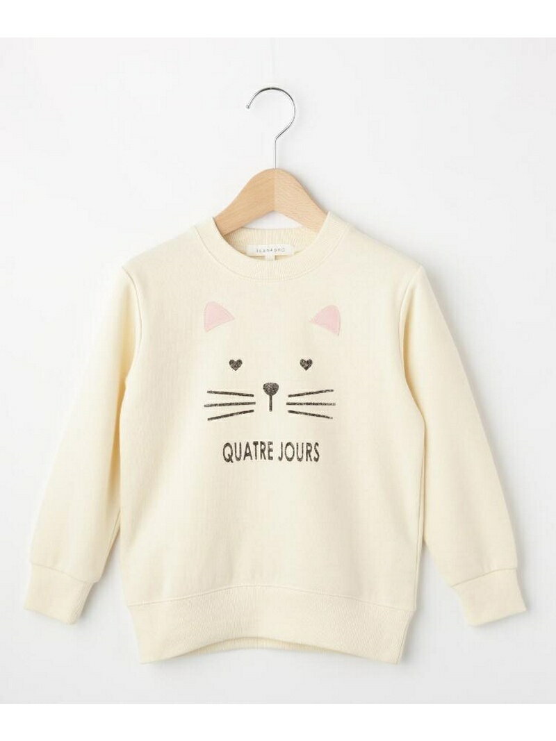 【SALE/41%OFF】3can4on(Kids) 裏起毛アニマルフェイススウェット サンカンシオン カットソー【RBA_S】【RBA_E】
