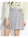 【SALE/50%OFF】PINK-latte ★ニコラ掲載★サイドバックルプリーツスカート ピンク ラテ スカート ミニスカート グレー ブラック ベージュ ブルー
