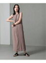 【SALE/47%OFF】mjuka SLEEVELESS DRESS レイカズン ワンピース キャミワンピース ブラウン ブラック【送料無料】