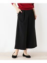 裏起毛ポンチワイドパンツ ピンクアドベ パンツ/ジーンズ【送料無料】