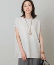 【SALE/52%OFF】UNTITLED 【清涼感】フレンチ袖 ゆったりサマーニット<洗える> アンタイトル ニット ニットその他 グレー ブラック グリーン【送料無料】