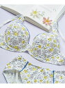 【SALE/50%OFF】une nana cool Comical flower 3/4カップブラジャー ウンナナクール インナー/ナイトウェア ブラジャー ホワイト ピンク