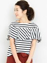 【SALE/40%OFF】BEAUTY & YOUTH UNITED ARROWS BY∴ コットンケープフリルカットソー ビューティ&ユース ユナイテッドアローズ カットソー【RBA_S】【RBA_E】【送料無料】