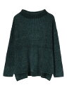 Green Parks chocol raffine robe モールヤーンボトルネックプルオーバー グリーンパークス ニット 長袖ニット ホワイト レッド グレー イエロー グリーン ネイビー パープル