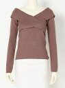 2WAYクロスニットTOPS リップサービス ニット【送料無料】
