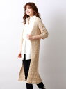 【SALE/46%OFF】AMACA *STORY掲載*レーシーペーパーヤーンカーディガン アマカ ニット 長袖ニット ベージュ ブラック【送料無料】