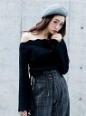 【SALE/50%OFF】LIP SERVICE スカラップオフショルニットTOPS リップサービス ニット【RBA_S】【RBA_E】