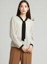 LAUTREAMONT 【WEB別注】幾何プリントボウタイブラウス ロートレアモン シャツ/ブラウス 長袖シャツ ホワイト【送料無料】
