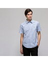 【SALE/30%OFF】LACOSTE (M)ポプリンチェック シャツ (半袖) ラコステ シャツ/ブラウス【RBA_S】【RBA_E】【送料無料】
