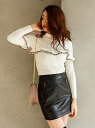 【SALE/50%OFF】LIP SERVICE フェイクレザーZIP SK リップサービス スカート【RBA_S】【RBA_E】
