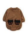 【SALE/10%OFF】BREEZE WEB限定 BLACK BEAR ボディーオール(ブラック・ベア) エフオーオンラインストア マタニティー/ベビー マタニティー/ベビーその他 ブラウン