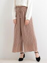 【SALE/35%OFF】サテンストライプパンツ マジェスティックレゴン パンツ/ジーンズ【RBA_S】【RBA_E】