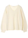【SALE/70%OFF】earth music&ecology Natural Label 細ケーブルVネックニットプルオーバー アースミュージック&エコロジー ニット【RBA_S】【RBA_E】