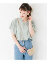 【SALE/50%OFF】ROSSO スタンドカラーフレアースリーブプルオーバー アーバンリサーチロッソ カットソー【RBA_S】【RBA_E】【送料無料】