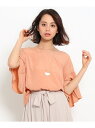 【SALE/70%OFF】THE SHOP TK(Ladies) マットデシン袖フレアブラウス ザ ショップ ティーケー シャツ/ブラウス【RBA_S】【RBA_E】