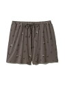 gelato pique モチーフロゴ3柄ショートパンツ ジェラートピケ インナー/ナイトウェア ルームウェア/ボトムス グレー ピンク ブルー【送料無料】