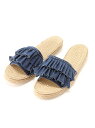 【SALE/60%OFF】LOWRYS FARM フリルサンダル ローリーズファーム シューズ【RBA_S】【RBA_E】