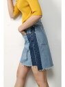 AZUL by moussy パッチワークカットオフミニデニムスカート アズールバイマウジー【送料無料】