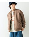 【SALE/66%OFF】WEGO WG/(M)フェイクスウェードキルティングMA-1 ウィゴー コート/ジャケット ミリタリージャケット ブラウン ブラック ベージュ レッド カーキ