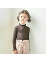 apres les cours お花フリルリブニット エフオーオンラインストア ニット 長袖ニット ブラウン レッド ホワイト ピンク
