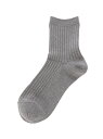 koe Women's ラメリブソックス コエ ファッショングッズ ソックス/靴下 グレー ブラウン