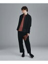 tk.TAKEO KIKUCHI ナメラカハーフレイヤーシャツセットアップ ティーケータケオキクチ ビジネス/フォーマル スーツ ブラック カーキ ブラウン ベージュ【送料無料】