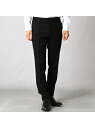 COMME CA MEN ”CERRUTI”ストレッチギャバ(撥水加工)セットアップスラックス コムサメン ビジネス/フォーマル セットアップスーツ ブラック ネイビー【送料無料】