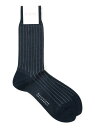 MACKINTOSH PHILOSOPHY MEN プレーティングストライプビジネスソックス マッキントッシュ フィロソフィー ファッショングッズ ソックス/靴下 ブルー ブラック ネイビー