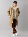【SALE/61%OFF】SANYO <BLUEFLAG+kiminorimorishita>コットンギャバアルミエコファーダッフルコート サンヨーコート コート/ジャケット コート/ジャケットその他 グリーン【RBA_E】【送料無料】