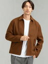 【SALE/50%OFF】UNITED ARROWS green label relaxing CMジャージメルトンブルゾン ユナイテッドアローズ アウトレット コート/ジャケット ブルゾン ブラウン カーキ【RBA_E】【送料無料】