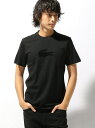 LACOSTE フロッキーロゴプリントTシャツ ラコステ カットソー【送料無料】